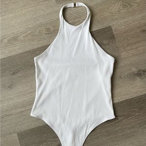 Babaton Contour Ribbed Halter Bodysuit